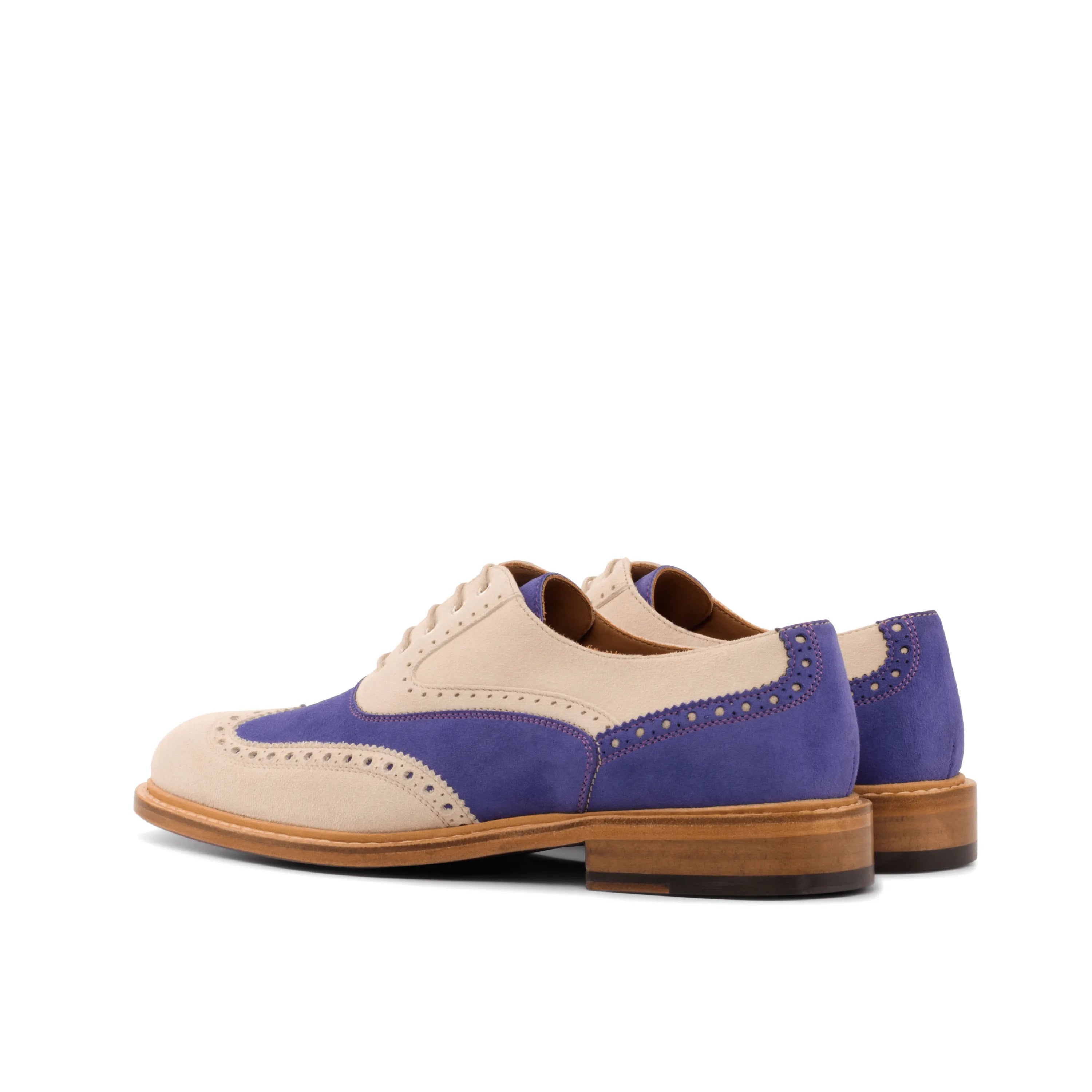 Malina ladies full brogue two-toned wingtip dress shoes