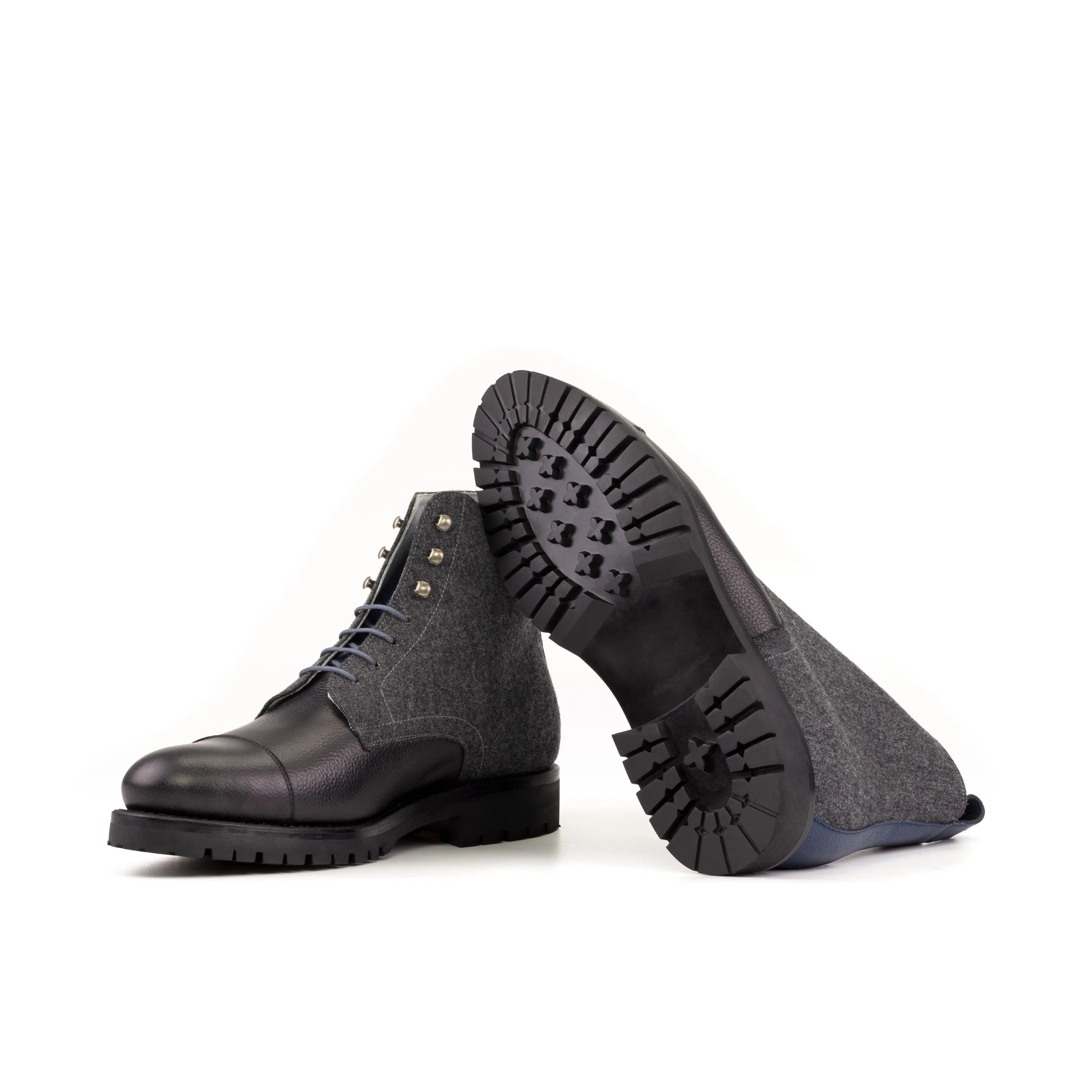Pair of gray leather Rockfeild Jumper Boots