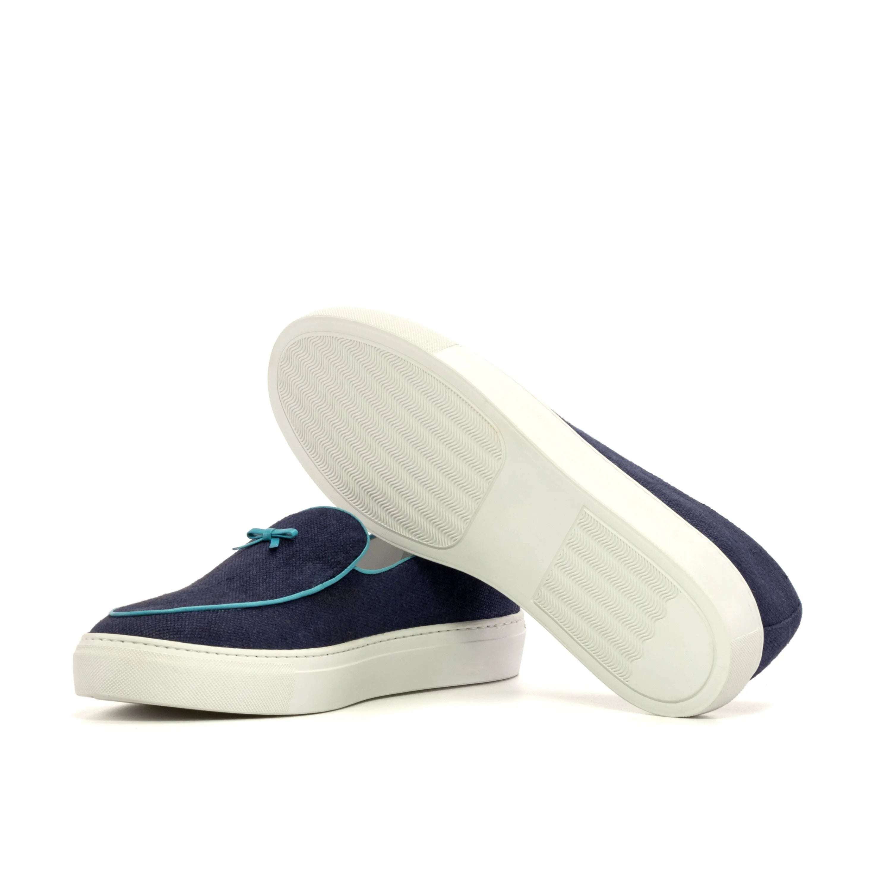 Navy blue suede Chronos Belgian Sneaker II slip-on sneakers