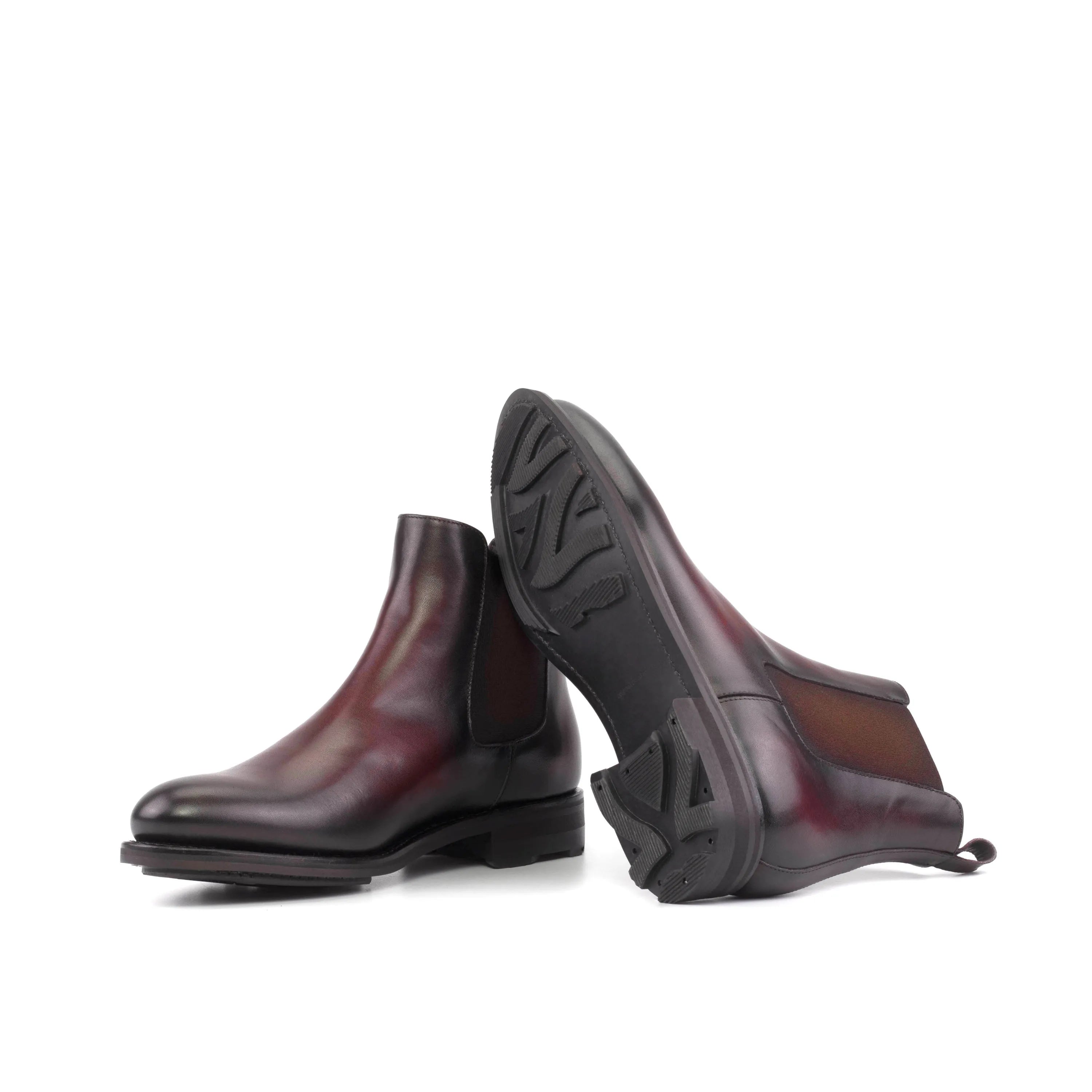 Matterhorn Chelsea Boots: pair of burgundy leather Chelsea boots