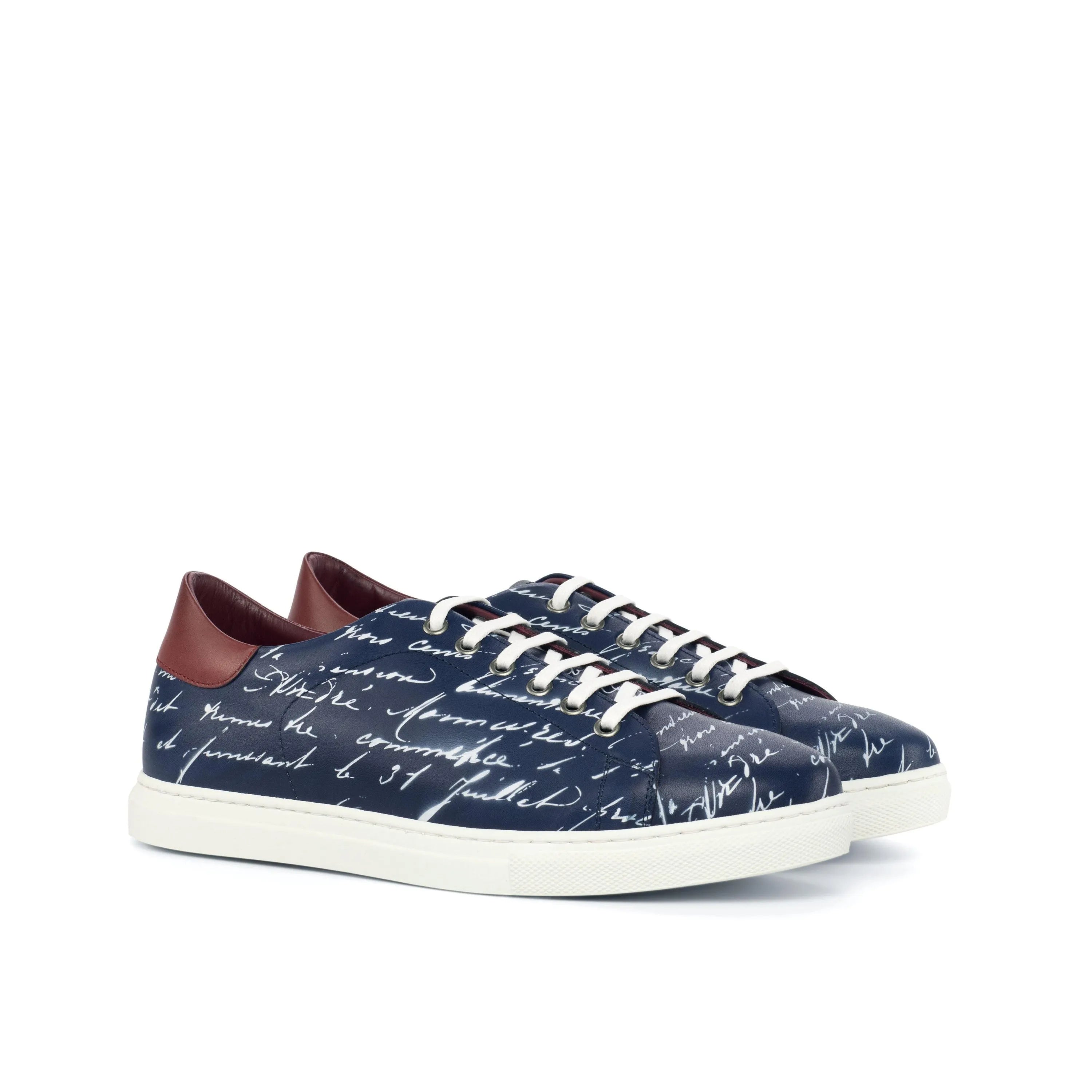 Blue Story Trainer Sneaker II with painted calf cupsole trainer white laces