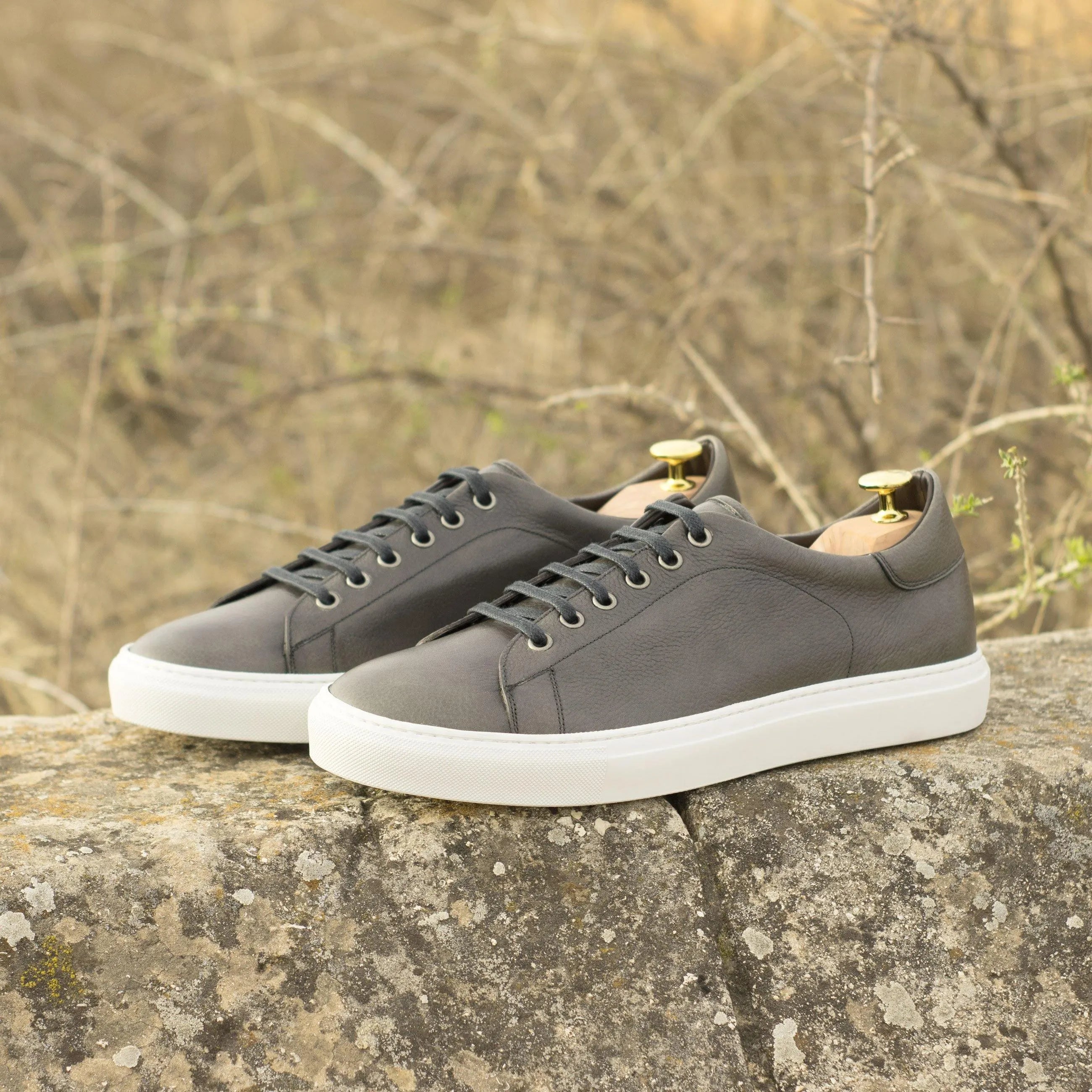 Gray Tuesday Trainer Sneakers II with white soles